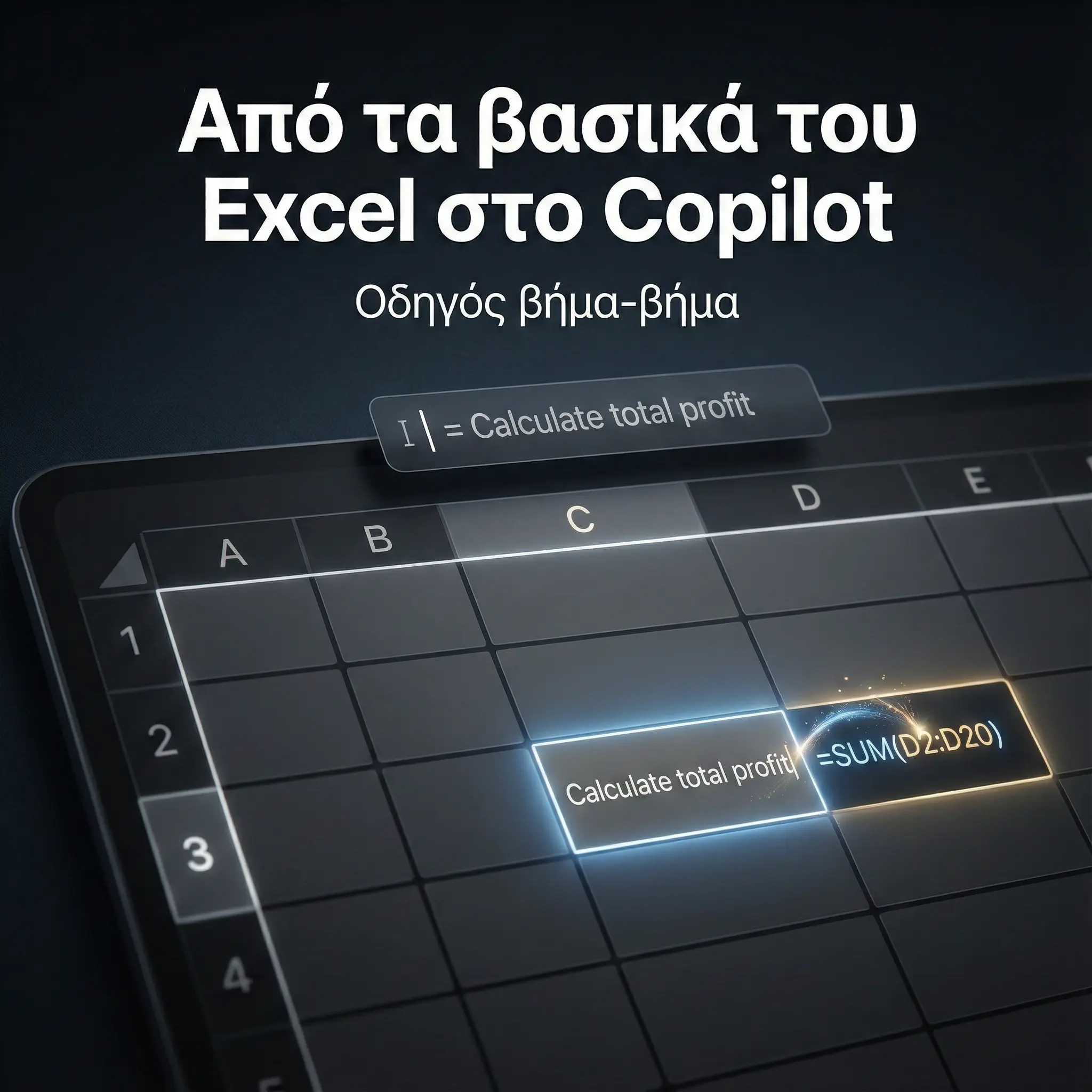 Από τα βασικά του Excel στο Copilot: ένας απλός οδηγός βήμα-βήμα 