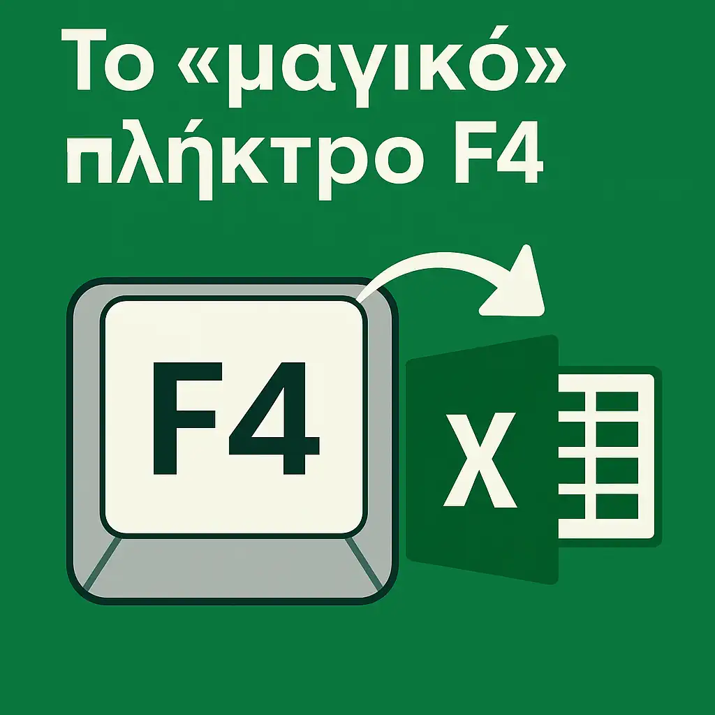 Το «μαγικό» F4, το κρυφό όπλο του Excel! | Εικόνα άρθρου