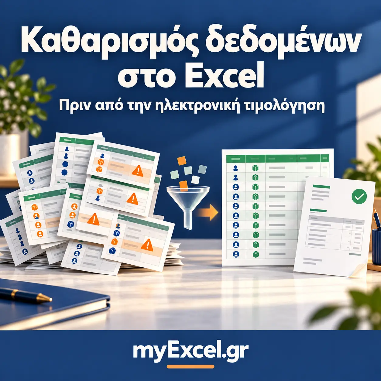 Καθαρισμός δεδομένων στο Excel πριν από την ηλεκτρονική τιμολόγηση