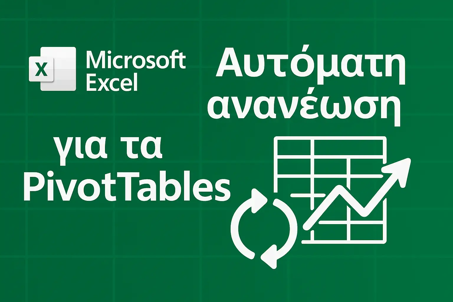 Έρχεται η αυτόματη ανανέωση για τα PivotTables στο Excel!