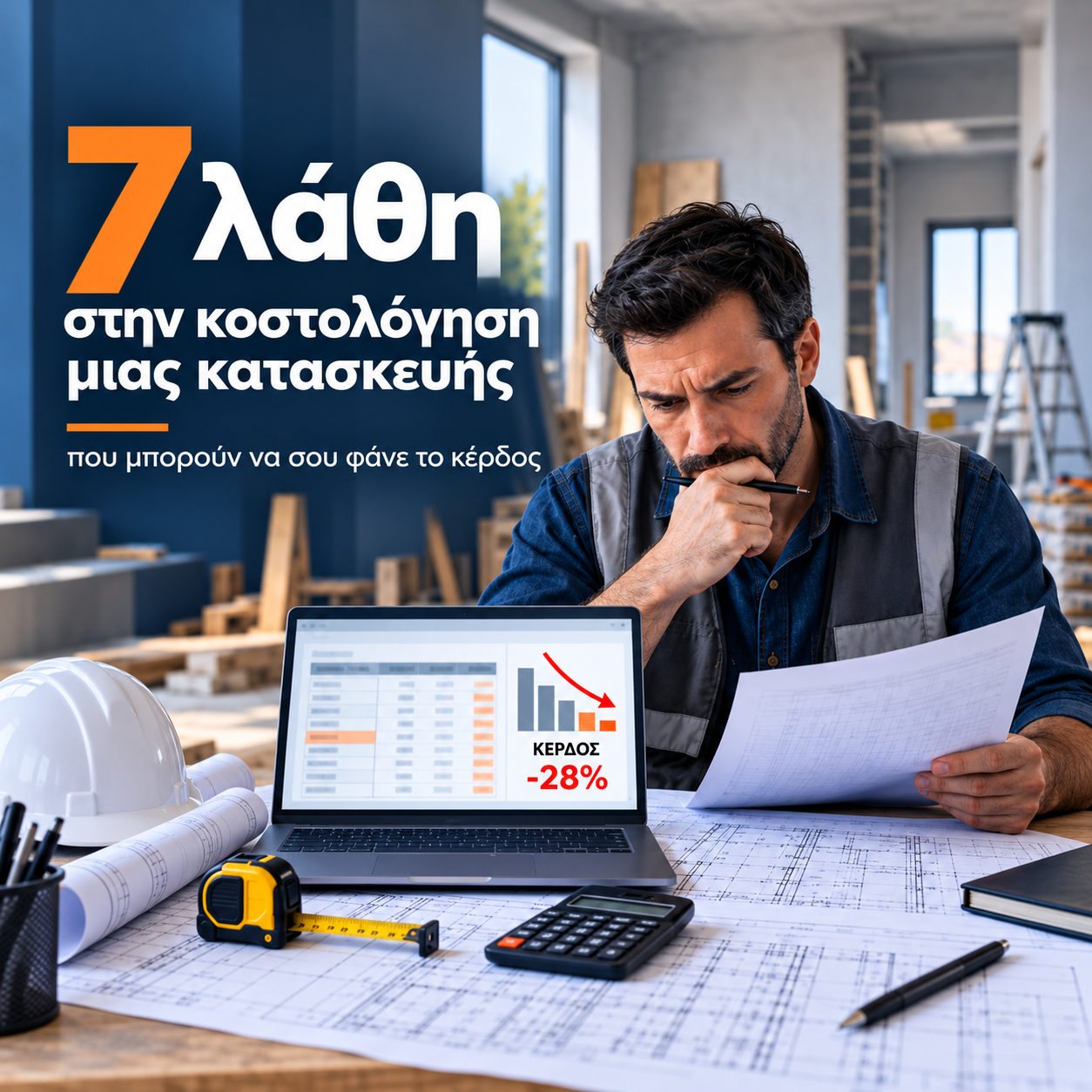 7 λάθη στην κοστολόγηση μιας κατασκευής που μπορούν να σου φάνε το κέρδος